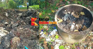 Garbage caught fire on railway land: District Enforcement Squad imposes Rs. 5000 fine on Valapattanam Railway Superintendent