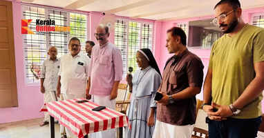 BJP leaders participated in the Easter Day celebrations in Kannur along with the inmates of Pratyasha Bhavan