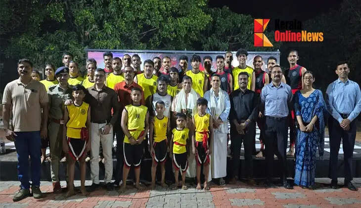 Jyothis Kalari group amazes Kannur police force with impressive performances