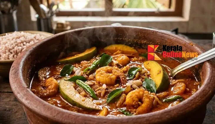 Once you try it, you'll never forget this taste; Special shrimp curry with green mango