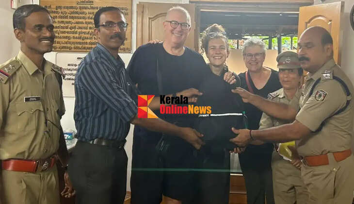 American Tourister lost bag thanks to Thalassery traffic police and auto drivers