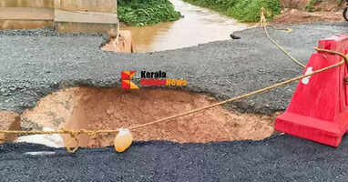 The paddy birds are laughing the road has disappeared in Kezhattur