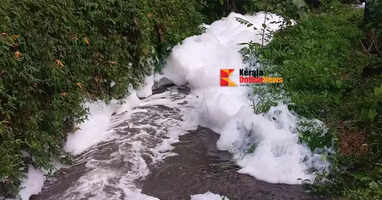Water flowing through the stream in Ulikkal, Kannur, was turbid; locals were concerned, chemical solution was found in the water upon testing