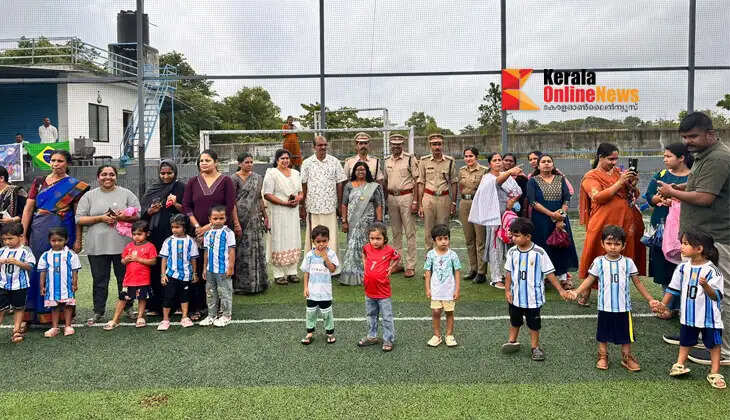 Amidst the FIFA World Cup excitement, Anganwadi children from Pattuvam, Taliparamba, delivered an anti-drug message; the "Sport is the High" campaign received a remarkable reception.