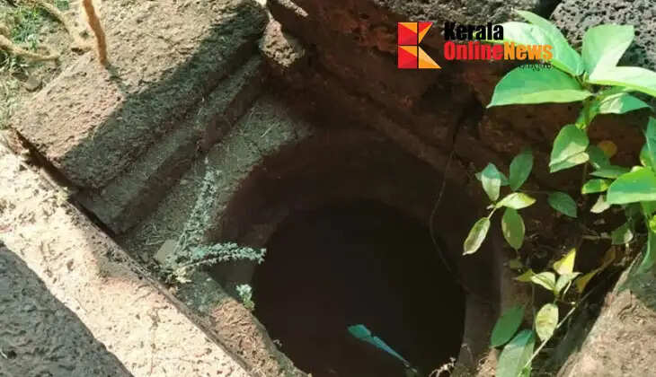 The miraculous well at the Trichambaram Sree Krishna Temple