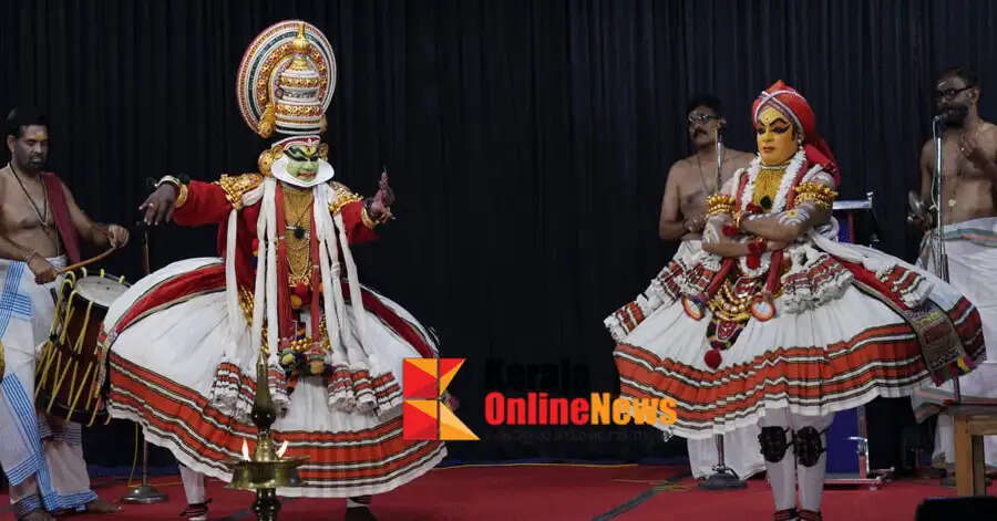 National Kathakali festival concludes today at Muzhakunnu Sree Mridangasaileshwari temple; Kathakali drama in full swing; Final part of Kalakeyavadham today