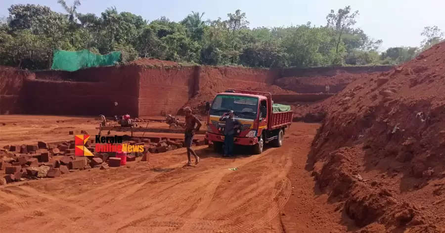 Illegal red brick mining at Thaliparam Payyavoor