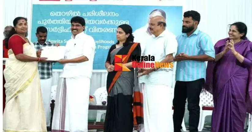 The projects implemented by Mata Amritanandamayi Math for disaster victims are exemplary: T Siddique MLA