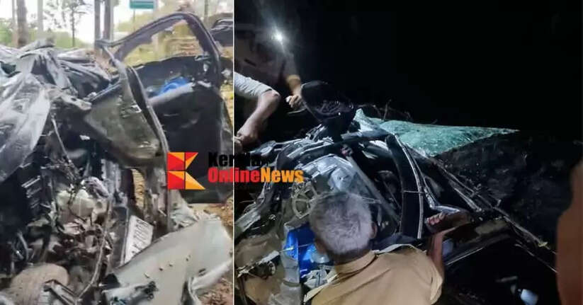 Six injured as car loses control and overturns in Cherupuzha
