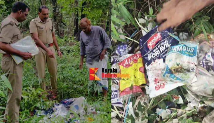 Incident of waste dumping in Nilambur forest: Cool bar owner arrested.