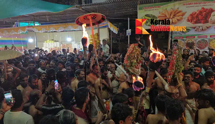 The emotional reunion of Balarama and Krishna at Trichambaram