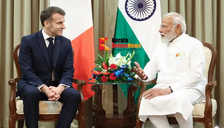 Modi, Macron discuss ways to strengthen bilateral ties
