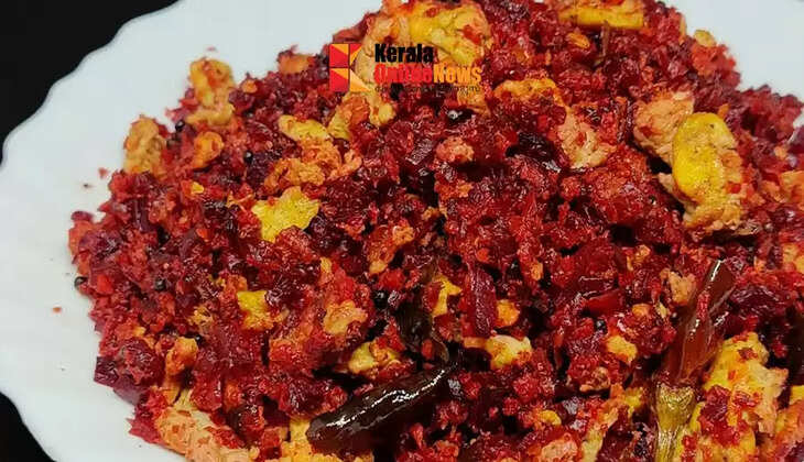 Nutritious beetroot egg torana