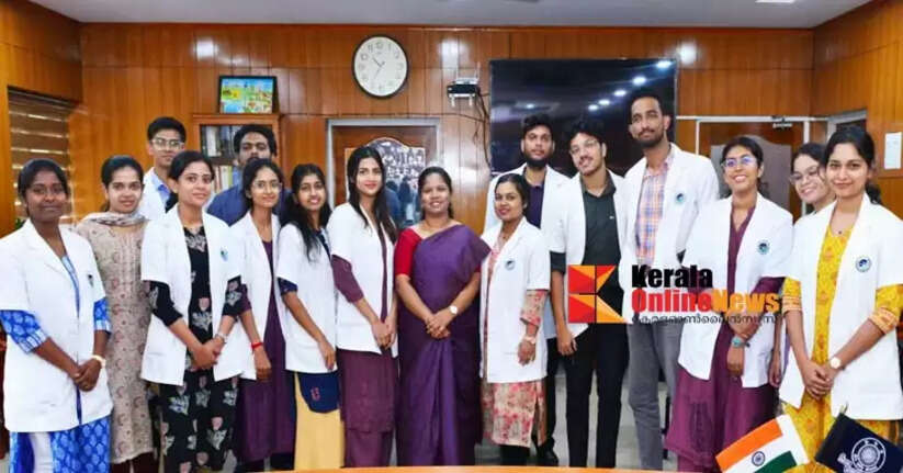 Medical students of Dr. Moopen's College interact with the 'Good Morning Collector' program