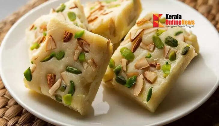 How about a cool barfi made by frying green grapes in oil?