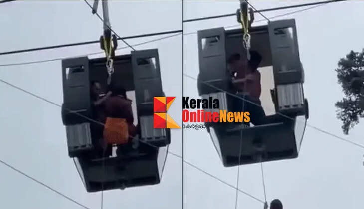 Tourists stuck in cable car in Kashmir; 300 people including Malayalis stranded for hours