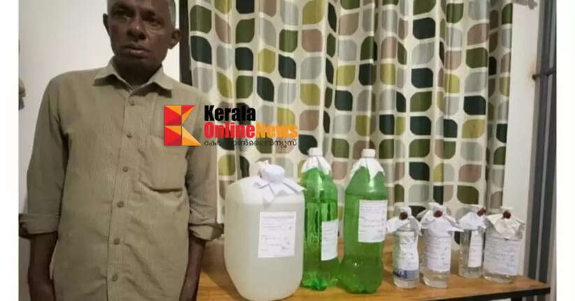 Excise arrests seller with 15 liters of liquor in Iritti