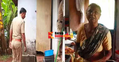 A young man on a bike in Koothuparamba strangled an elderly woman who was cutting fish from the back of her house and stole a gold necklace