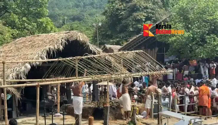 Kottiyoor Vaisakhamahotsavam; Construction of temporary shrine begins at Akkare Sannidhanam