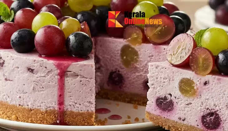 Learn how to make grape cheesecake