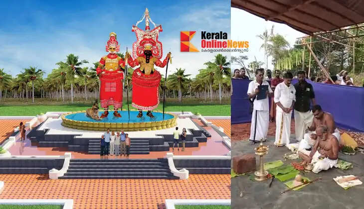 The largest Muthappan sculpture in India was performed at Valluvan Kadavu Muthappan Madappura in Kannur.
