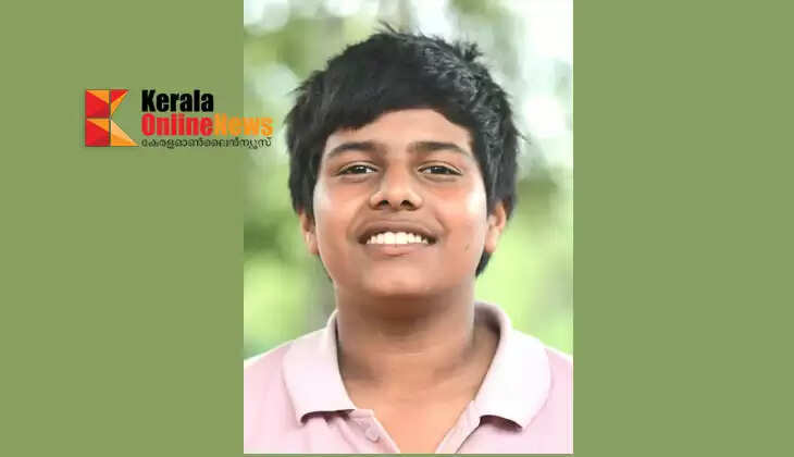 Sivadarsh ​​M of Mananthavady secured an A grade in the essay competition at the State School Arts Festival.