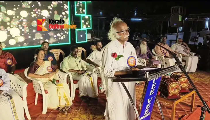 The Kaliyatta festival, which marks the re-dedication of the Vechiyot Bhagavathi temple in Taliparamba, Keezhattur, begins; Minister Ramachandran Kadannappally inaugurated the cultural conference