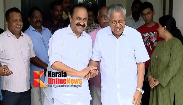 Chief Minister-designate VD Satheesan meets opposition leader-designate Pinarayi Vijayan