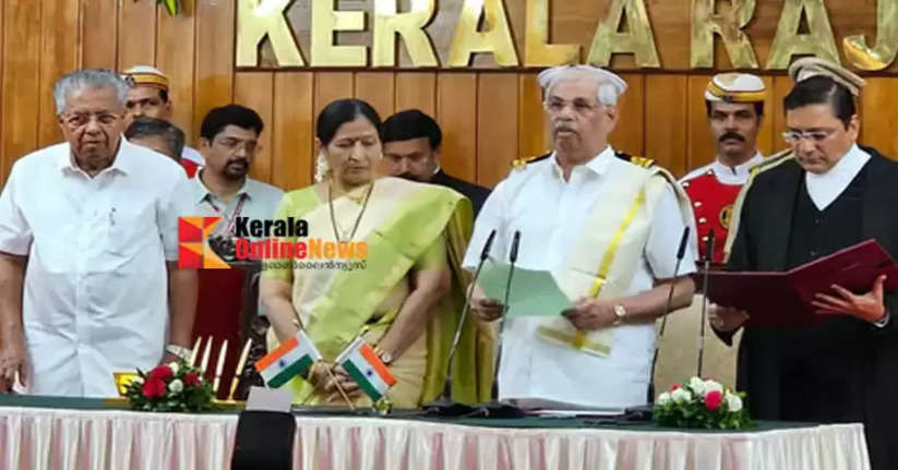 Rajendra Vishwanath Arlekar was sworn in as the Governor of Kerala