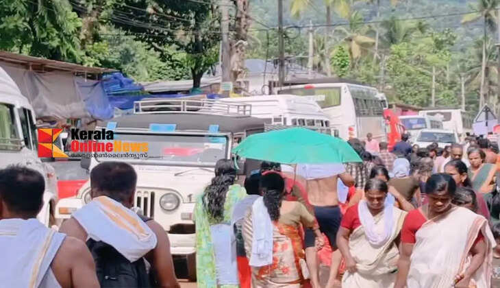 Kottiyoor Vaishakha Mahotsavam Huge crowd in Kottiyoor Huge traffic jam in the hilly areas