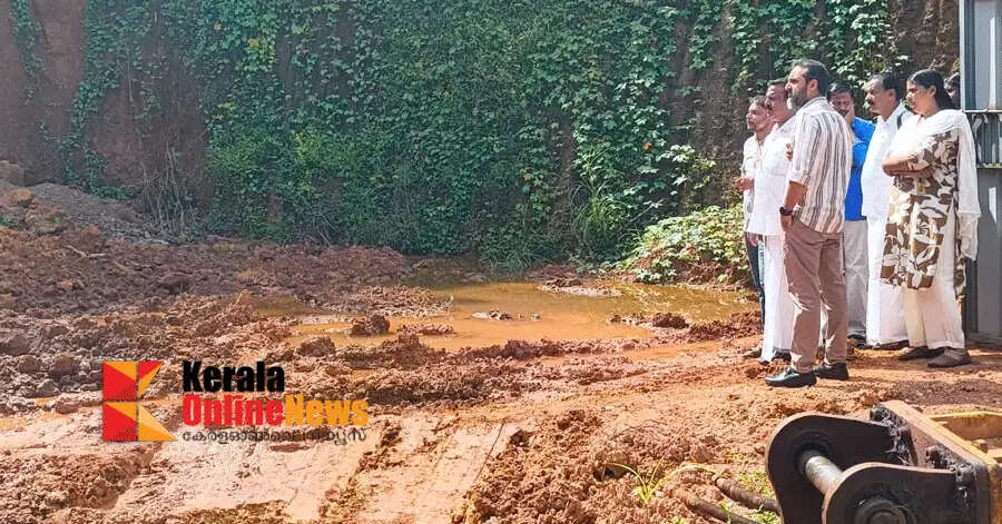 Reconstruction of the Taliparamba Thampuran Nagar road, which was in a dangerous state after a private individual unscientifically extracted soil for building construction, has begun.