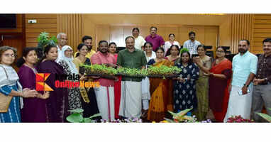 A basket of flowers for Onam: Saplings distributed