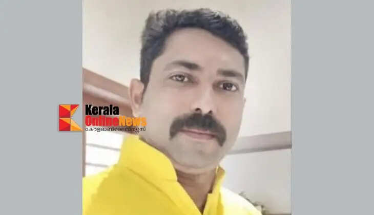 A young man died after a stack of electric poles kept by the roadside in Taliparamba fell on him.