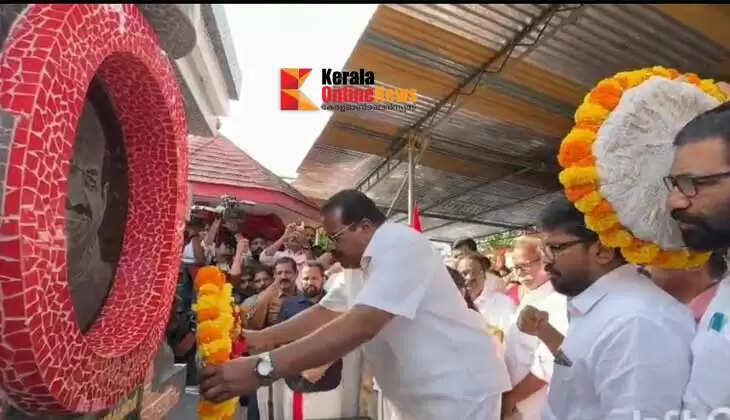 Kodiyeri third death anniversary observed Flower offerings held at Payyambalam memorial