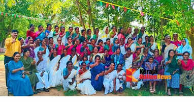 Celebration gathering of job-guaranteed workers in Nenmeni