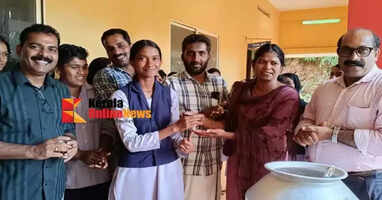 Can I have some porridge? Is it powdered? : Distribution of porridge to the students of Valad Government Higher Secondary School at 11 am