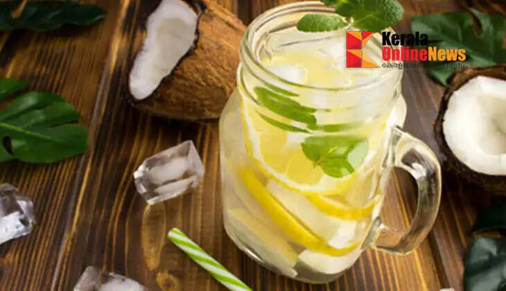A different tender coconut mint drink