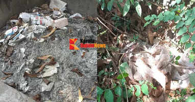 District Enforcement Squad fines PHC and workshop for unscientific waste management in Kannur Pariyarat