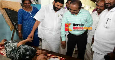 Minister V.N. Vasavan provides relief to the affected people