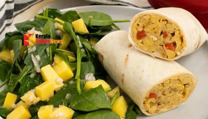 VegetableOmeletteChapathiRoll