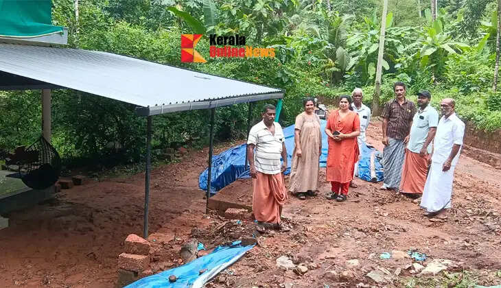 Damage caused by heavy mountain floods; Solution with immediate intervention of Taliparamba Block Panchayat President