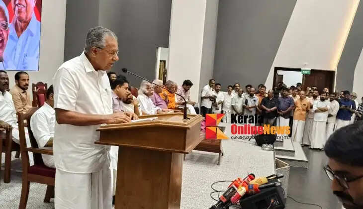 Pinarayi Vijayan released the book "The Paths of Sanatani Hindutva" written by P. Jayarajan in Kannur.