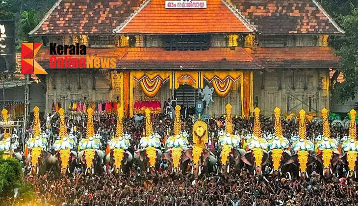 The festival of festivals..! Thrissur is now in full swing.