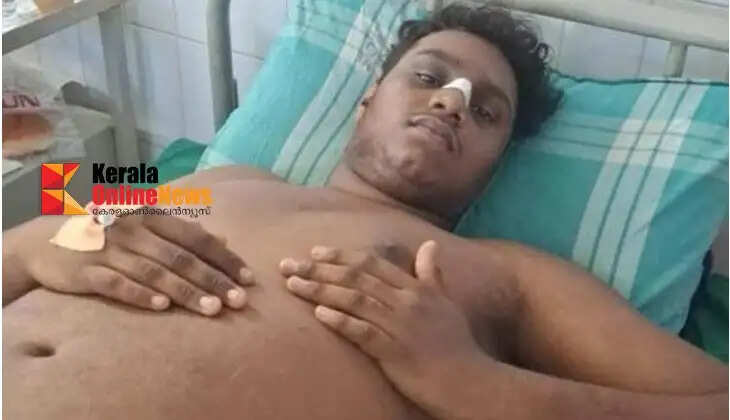 A young man who had come to a festival in Trichambaram was stabbed