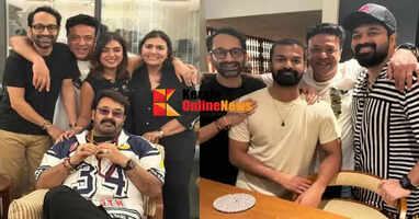 Fahad, Nazriya and Pranav with Mohanlal; Pictures go viral