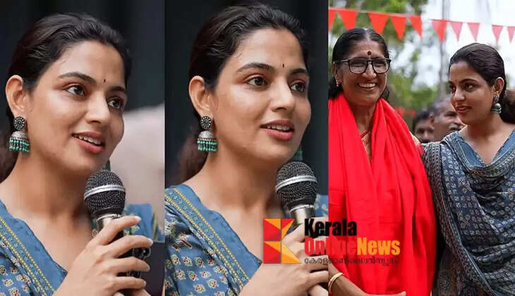 The teacher is someone she has known since childhood; Actress Nikhila Vimal campaigns for Shyamala teacher in Taliparambil