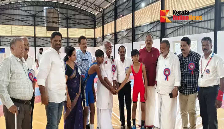 State Under-15 Wrestling Thiruvananthapuram champions