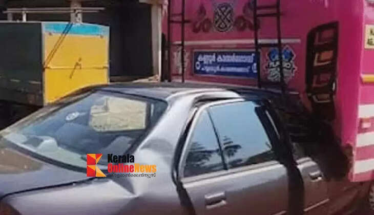 A forest department driver was arrested for causing an accident in Koothuparam while driving under the influence of alcohol