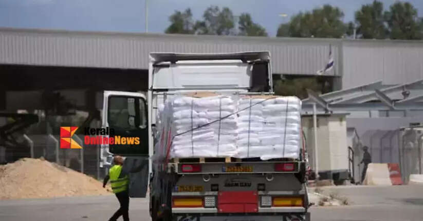 First truck with food arrives in Gaza