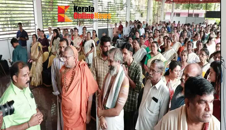 A life based on Dharma is essential in the present time: Swami Sachidananda Bharathi Swamikal